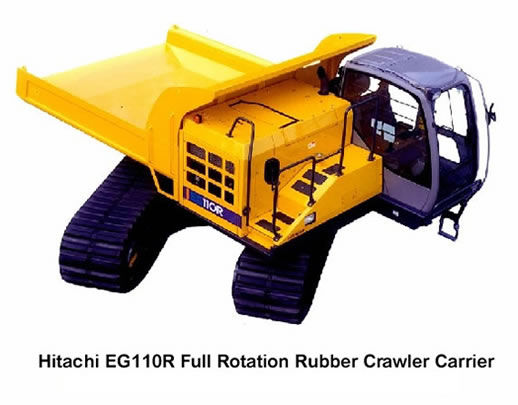 Hitachi EG110R Full Rotation Rubber Crawler Carrier