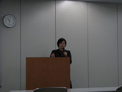 Guest lecturer Ms. Kaori Kuzuoka