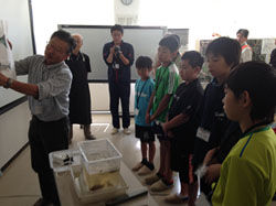 Learning about fish using a live Japanese trout as a example
