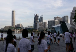 Esplanade – Theatres on the Bay in the background