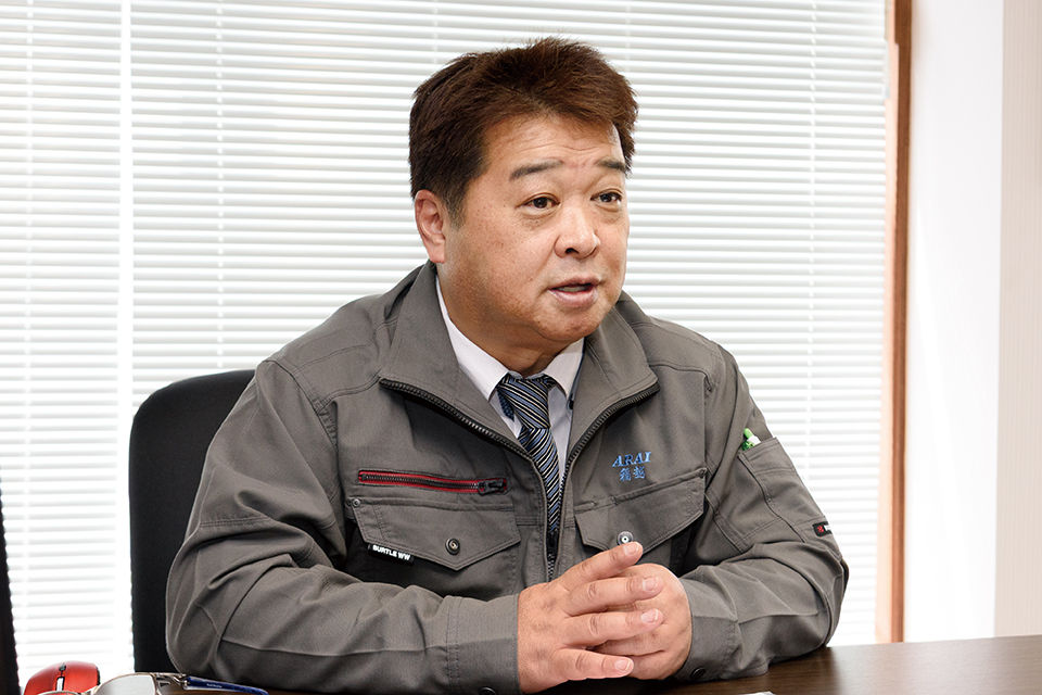 専務取締役 福澤康男氏