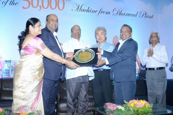 Presentation of a commemorative shield at the ceremony