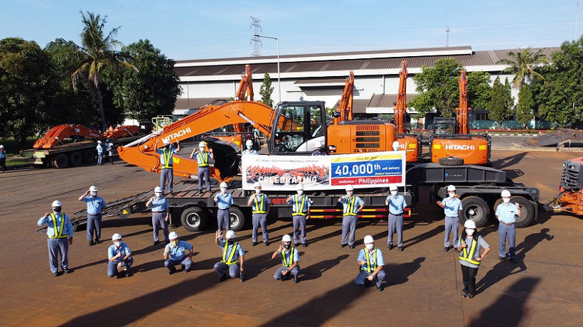 ZX210LC-5G was the 40,000th medium-size hydraulic excavator shipped