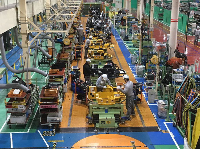 Production line of Hitachi Construction Machinery Tierra