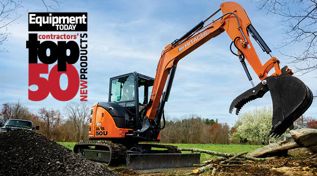 ZX50U-5N Compact Excavator Named Top 50 Product by Equipment Today