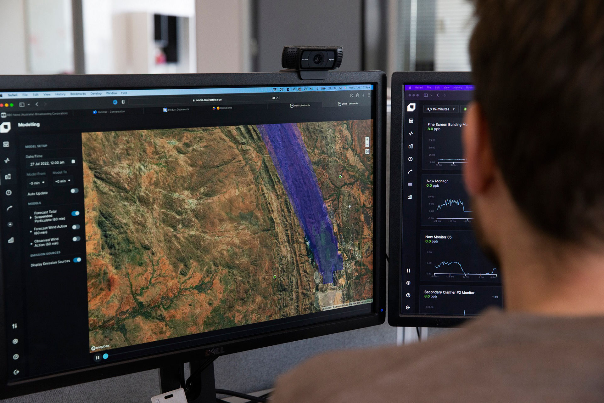 Site-wide management of environmental conditions (courtesy of Envirosuite Ltd)