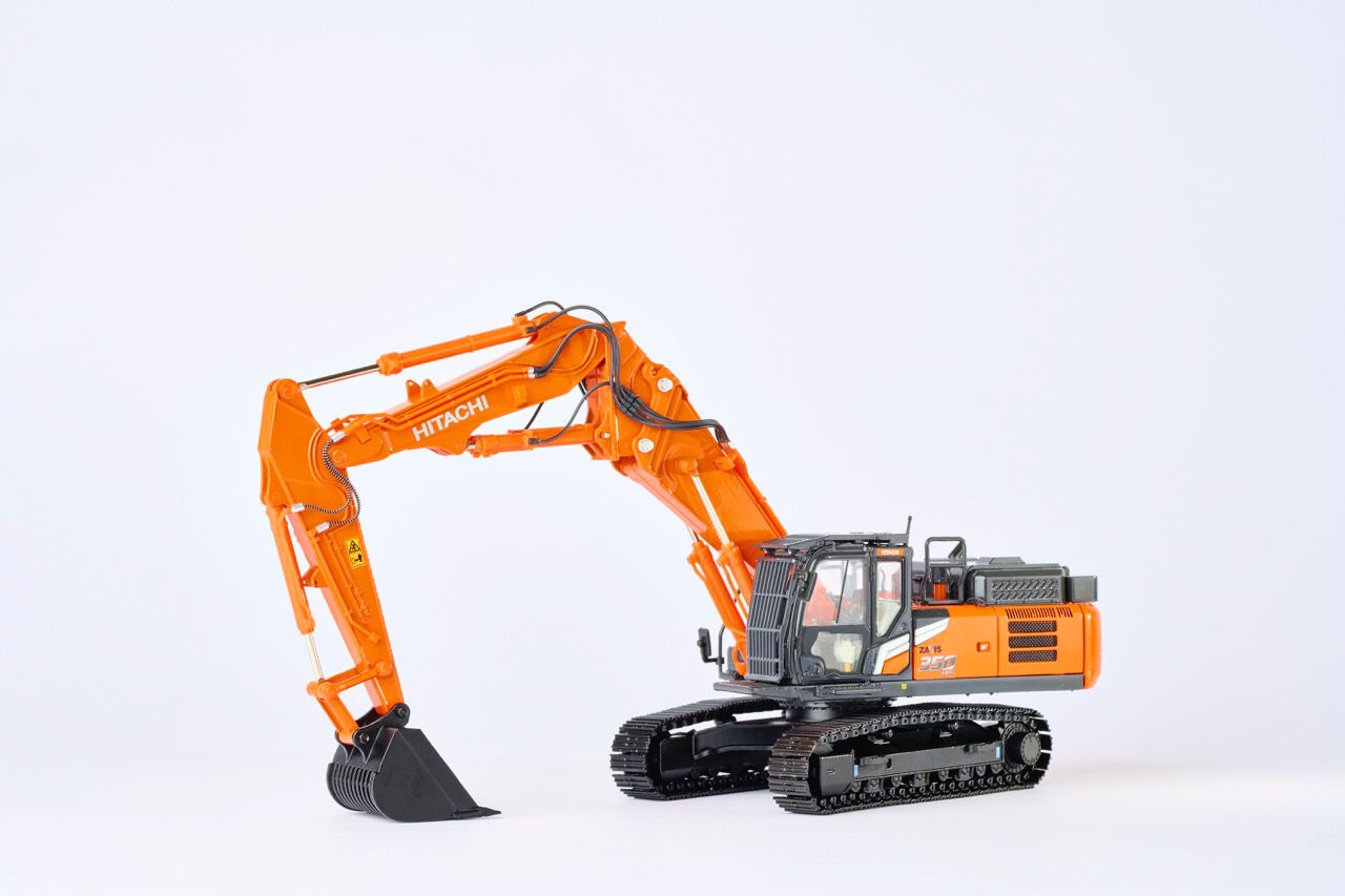 ミニチュア重機5台セット 日立建機日本、数量限定「ZX350LCK-7 マルチブーム仕様機」ミニチュア