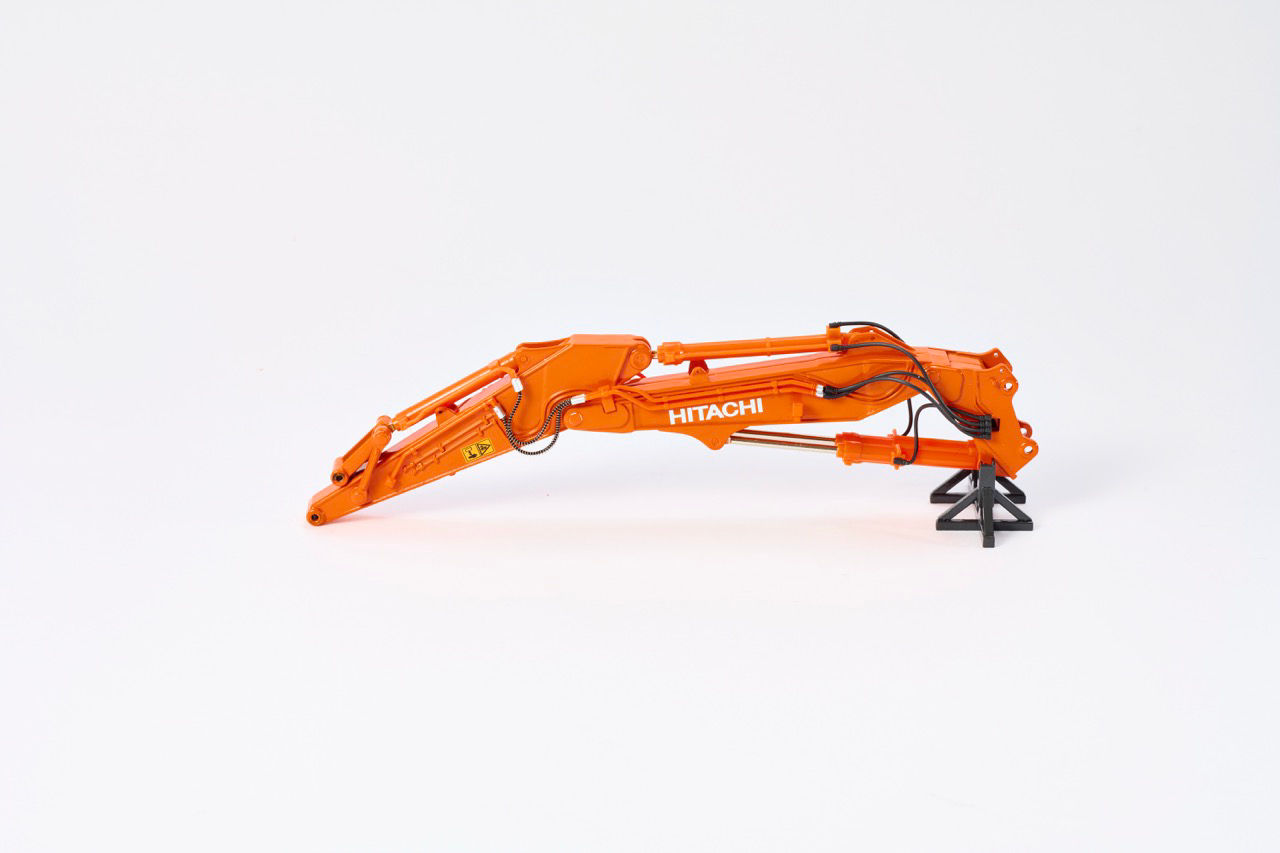 日立建機日本、数量限定「ZX350LCK-7 マルチブーム仕様機」ミニチュア
