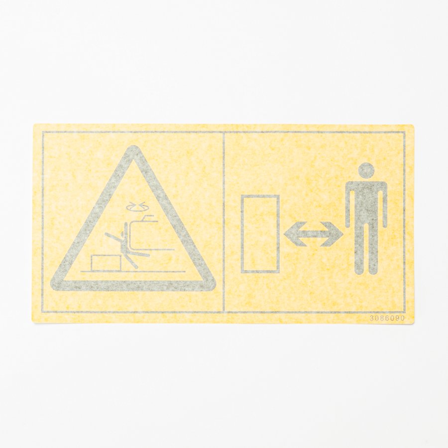 Hitachi part 3086090, SAFETY-SIGN