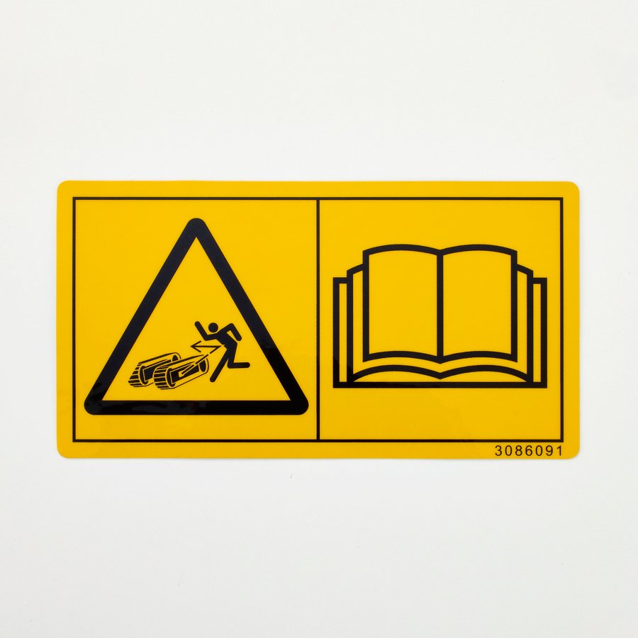 Hitachi part 3086091, SAFETY-SIGN