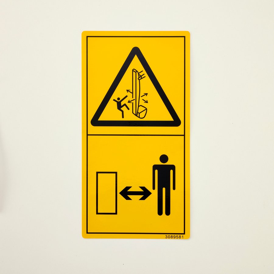 Hitachi part 3089581, SAFETY-SIGN