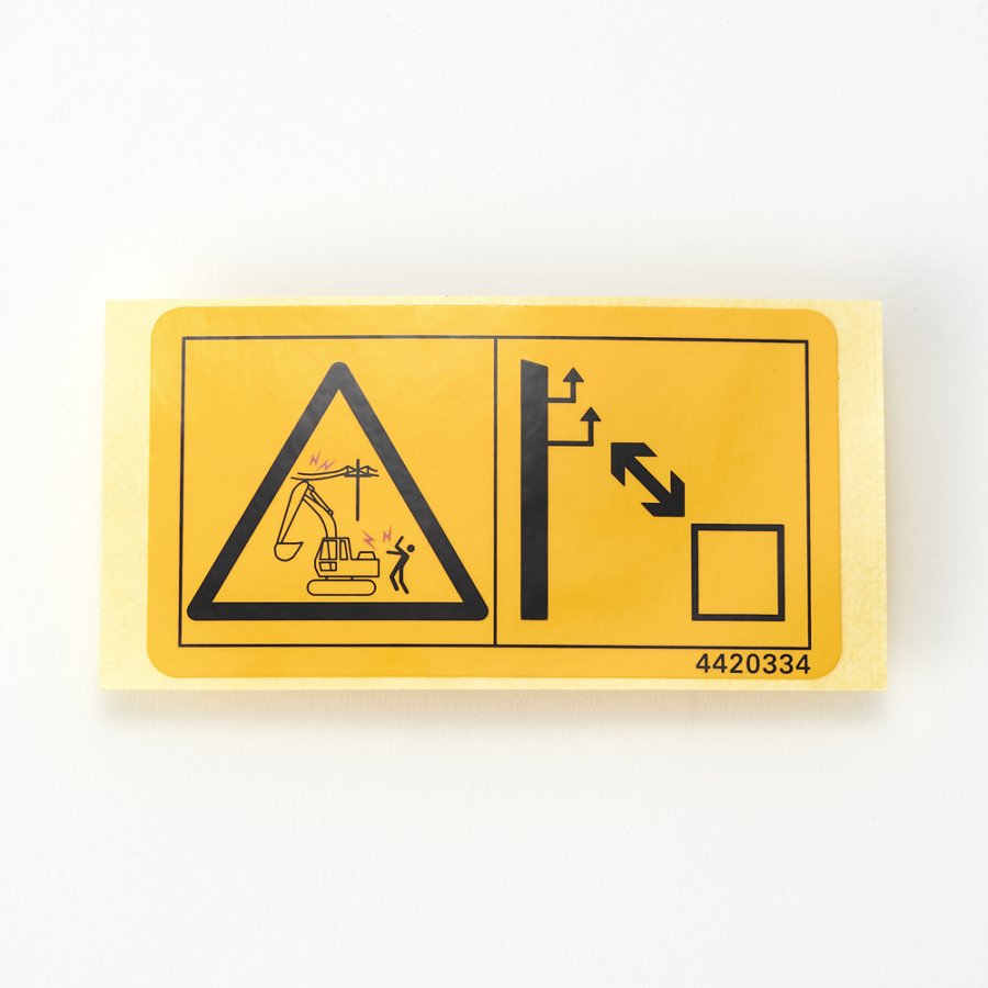 Hitachi part 4420334, SAFETY-SIGN
