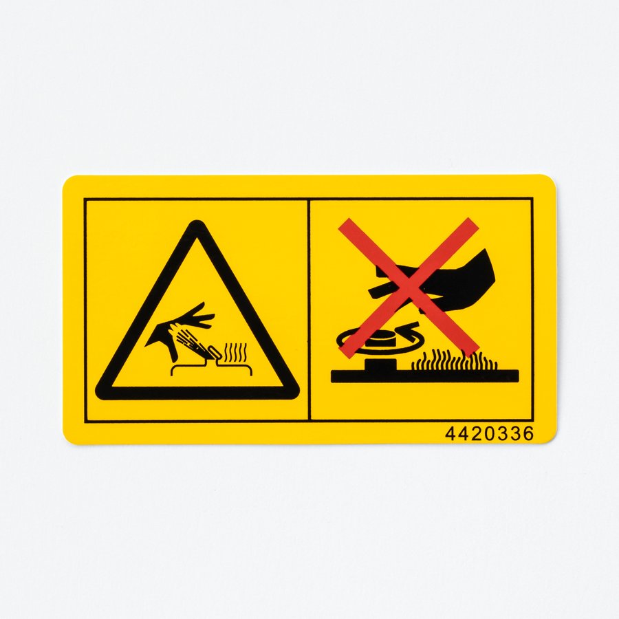 Hitachi part 4420336, SAFETY-SIGN