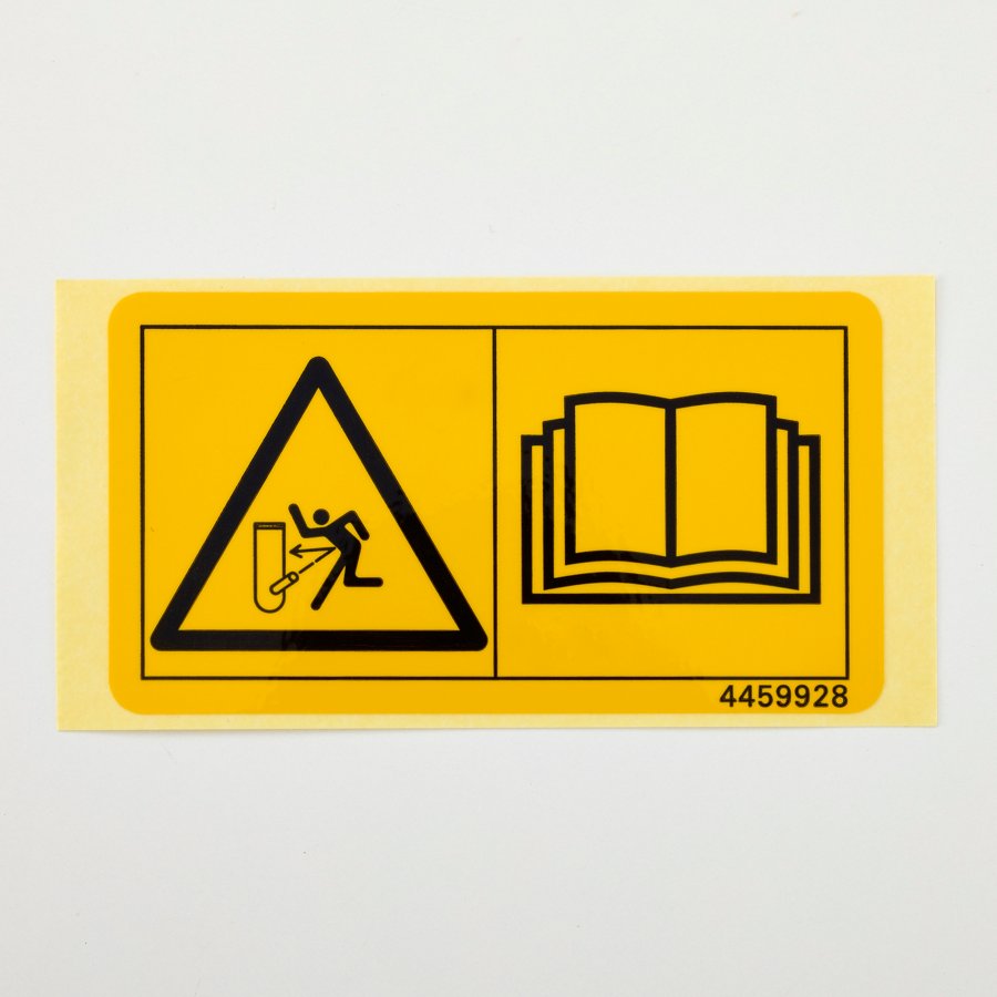Hitachi part 4459928, SAFETY-SIGN