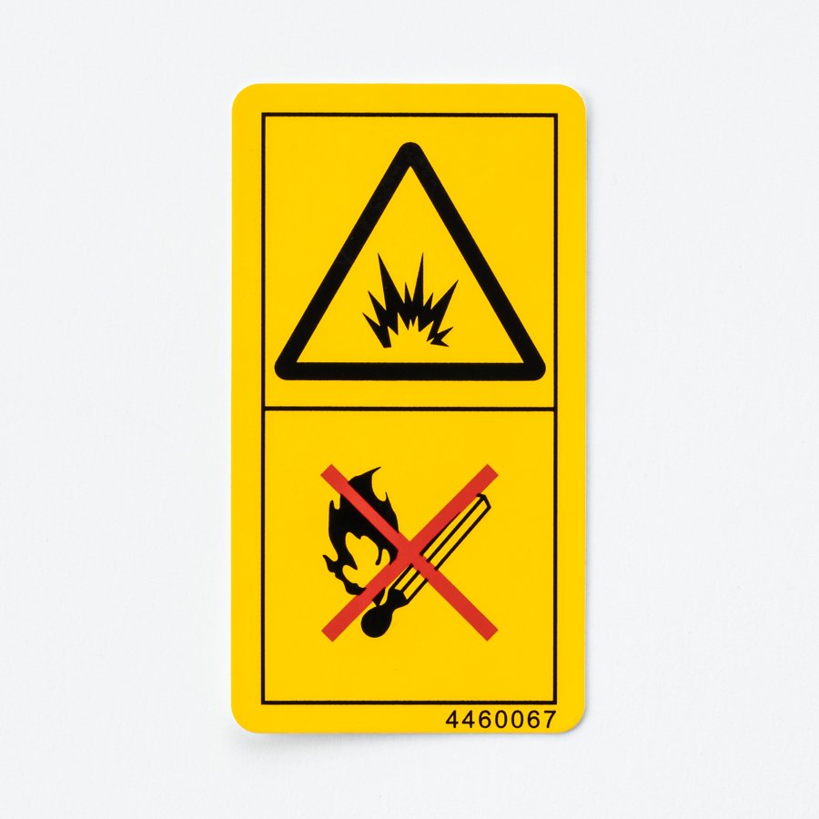 Hitachi part 4460067, SAFETY-SIGN