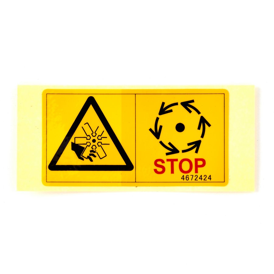 Hitachi part 4672424, SAFETY-SIGN