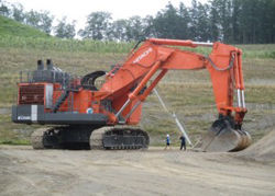 Ride-along on a large excavator