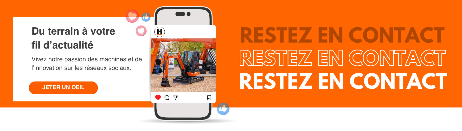 Vivez notre passion des machines et de l'innovation sur les réseaux sociaux