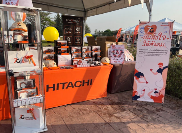 CSR booth during the ZAXIS-7G Launching event in Khao ai 