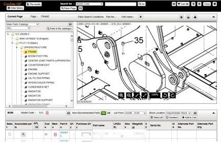 「ConSite® Parts Web Shop」画面イメージ