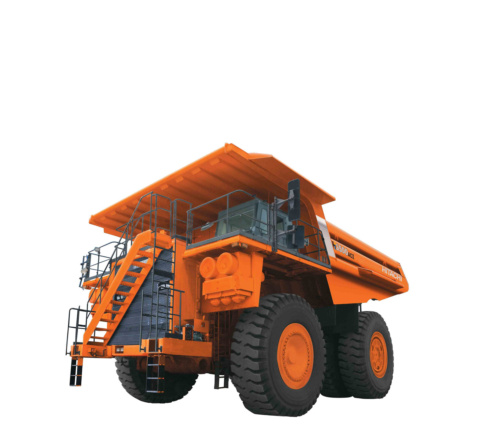 Launched EH3500AC-II, one of the largest Japanese-made rigid dump trucks. 