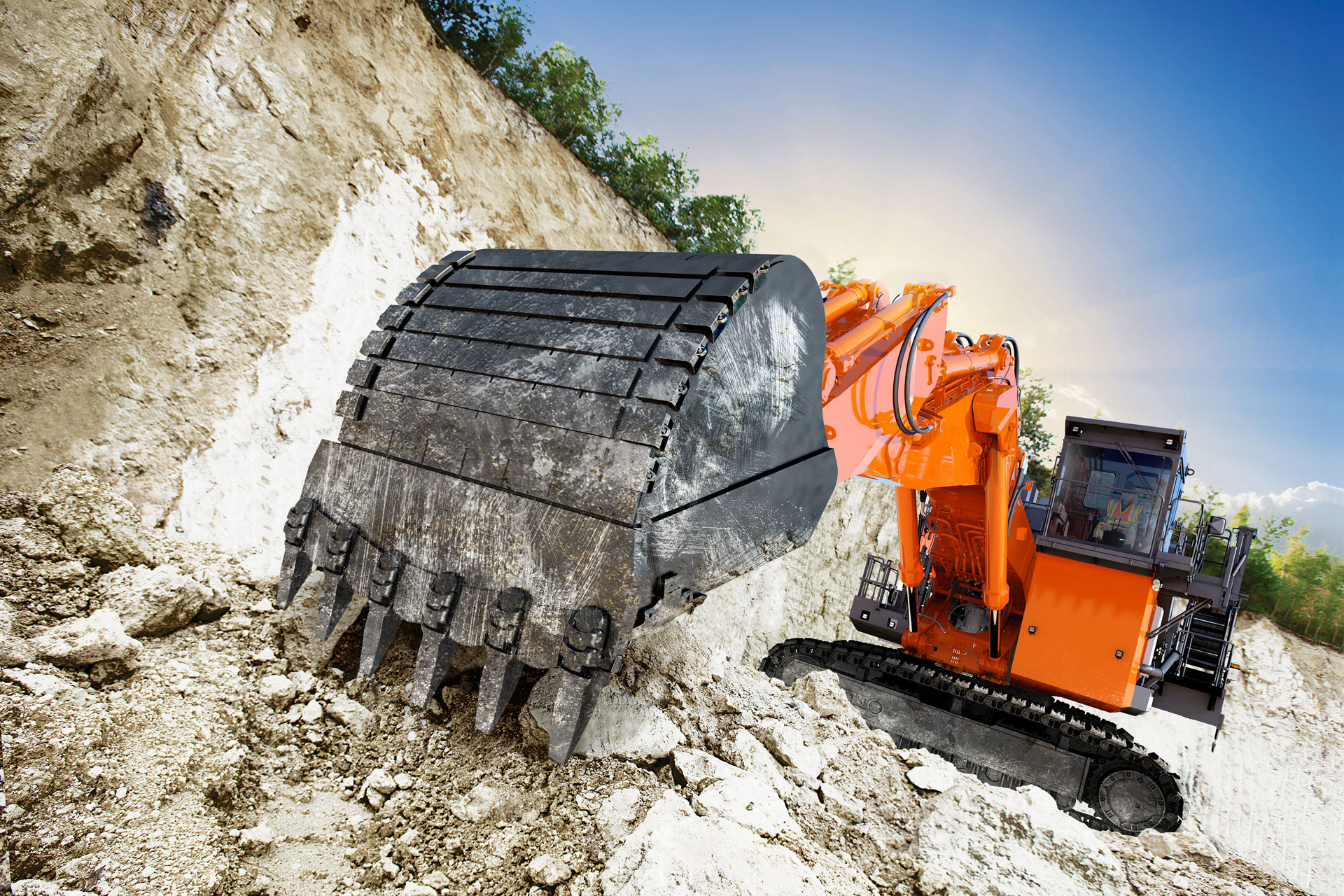 EX2000-7 Large Excavators - Hitachi Construction Machinery