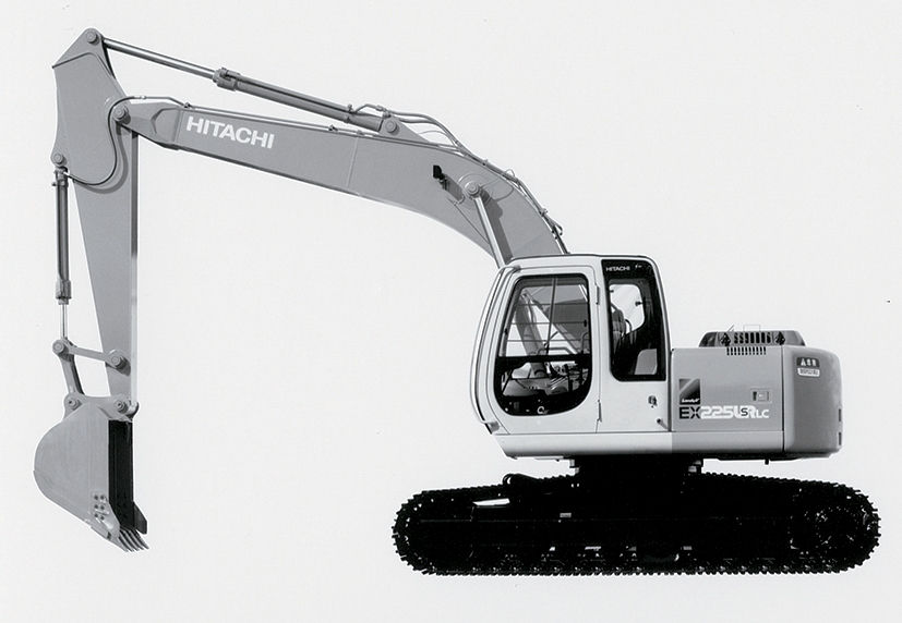 Launched EX225USR-5 Hydraulic Excavator with a small backing turning circle.