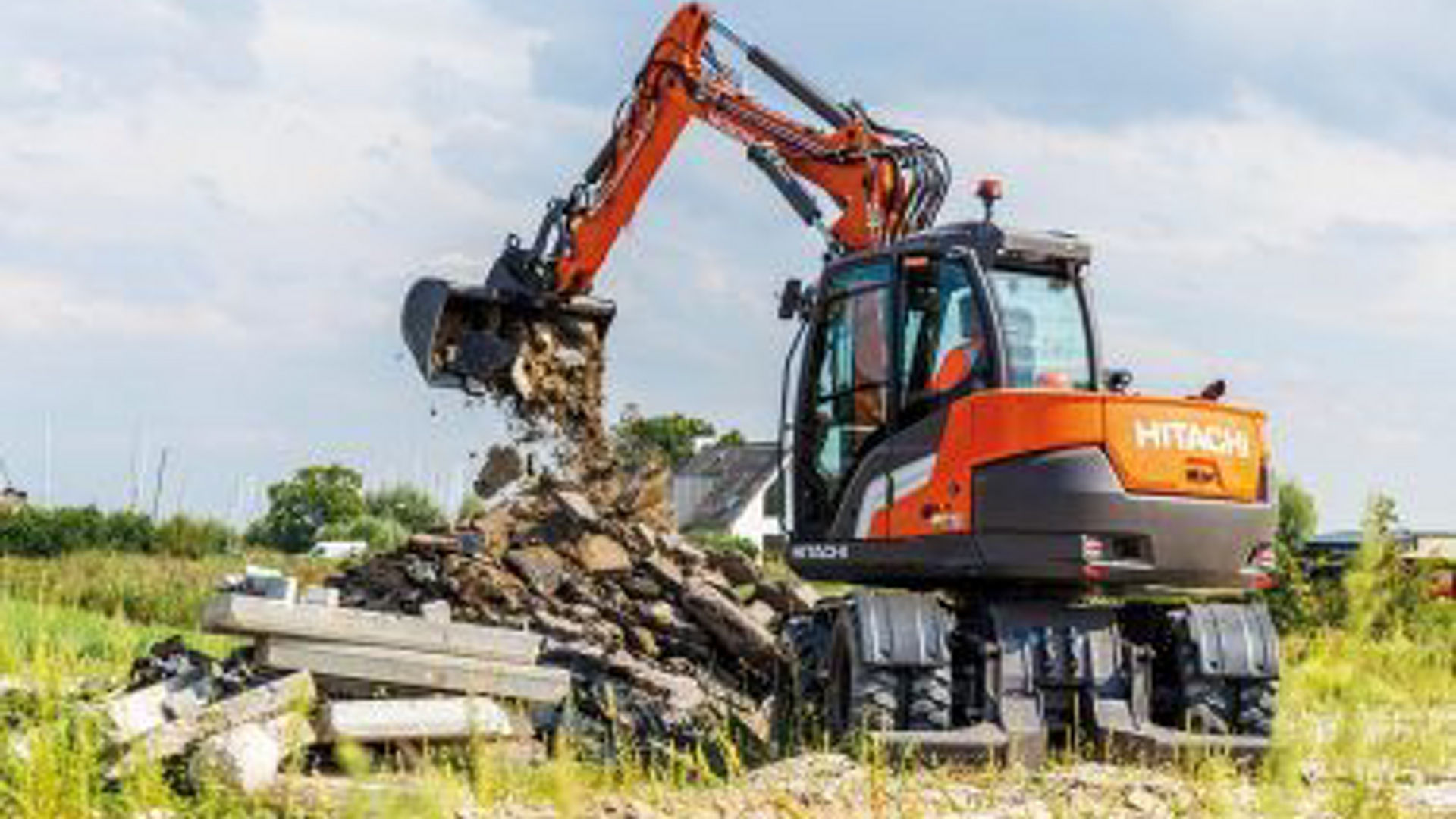 Hitachi introduces new compact wheeled excavator (VIDEO