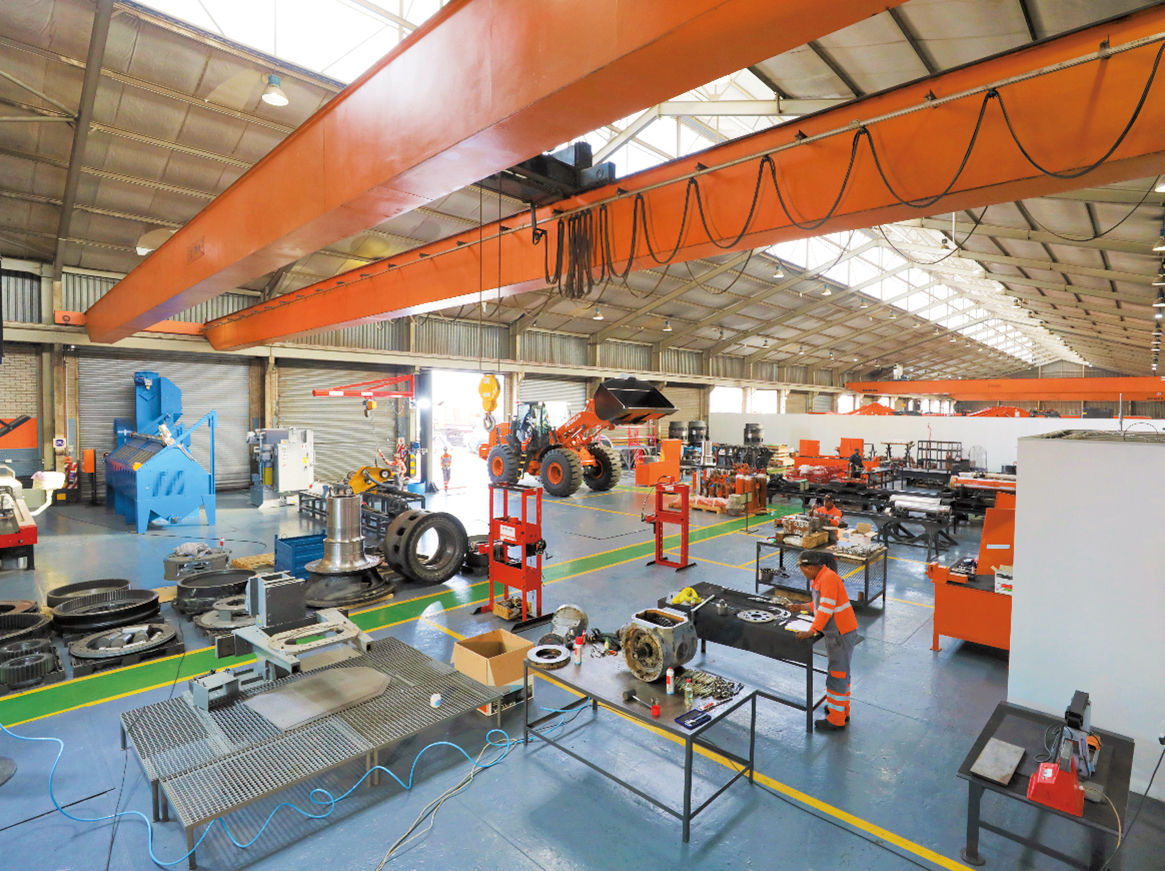 Hitachi Construction Machinery Southern Africa parts remanufacturing facilities.