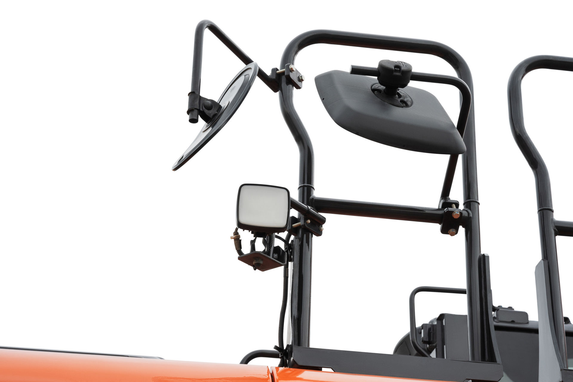 Surrounding lamp to increase safety condition during night operation  *Option: Side view mirror