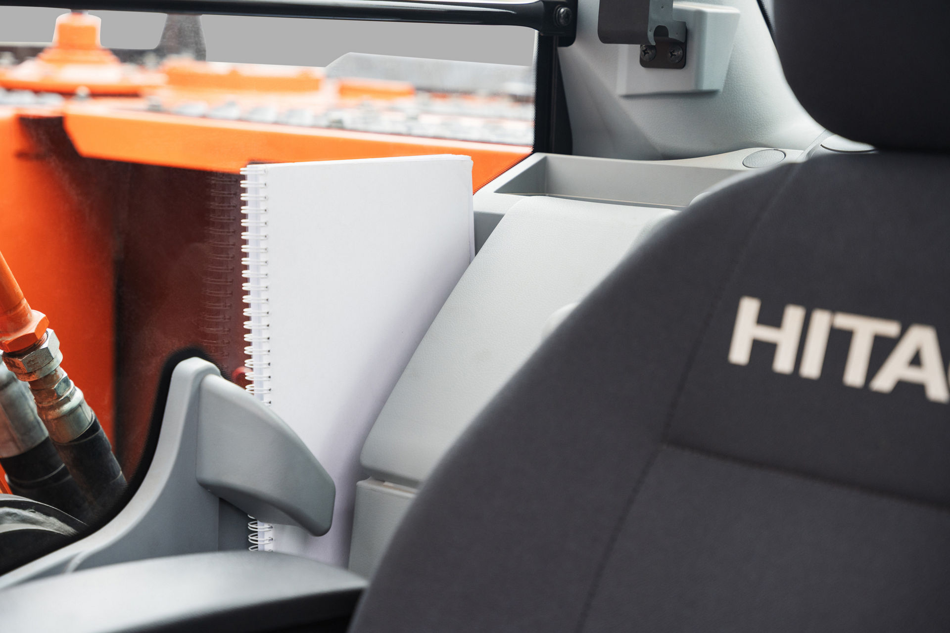 User-friendly storage space. Operator manual could be stored in this magazine holder.
