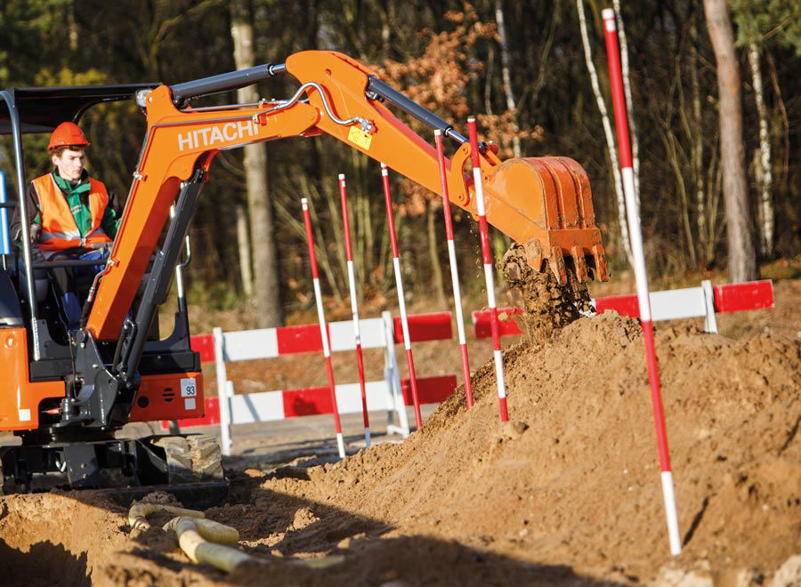 Hitachi mini excavator