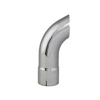 TAILPIPE, 3.5 IN ID X 12 IN CHROME