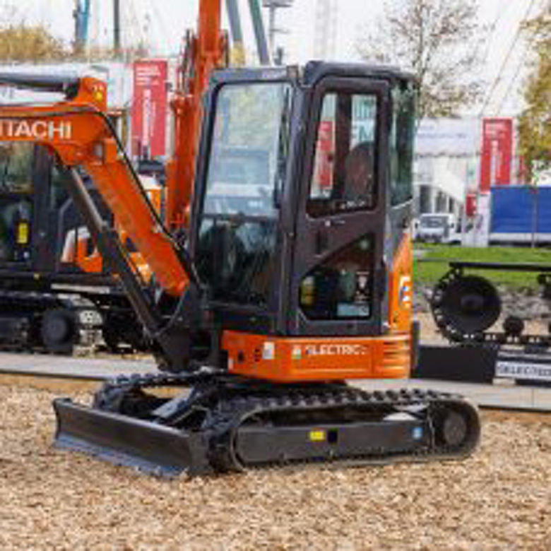 Hitachi presents prototype ZX23U-6EB two-tonne electric excavator