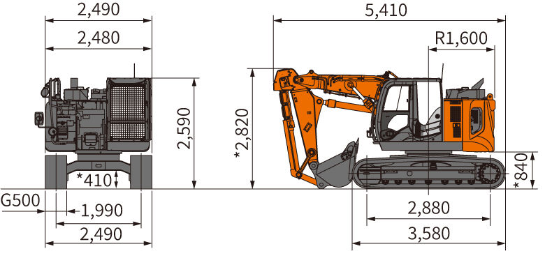 ③ 木法螺 ZX135USK-6 - 日立建機日本
