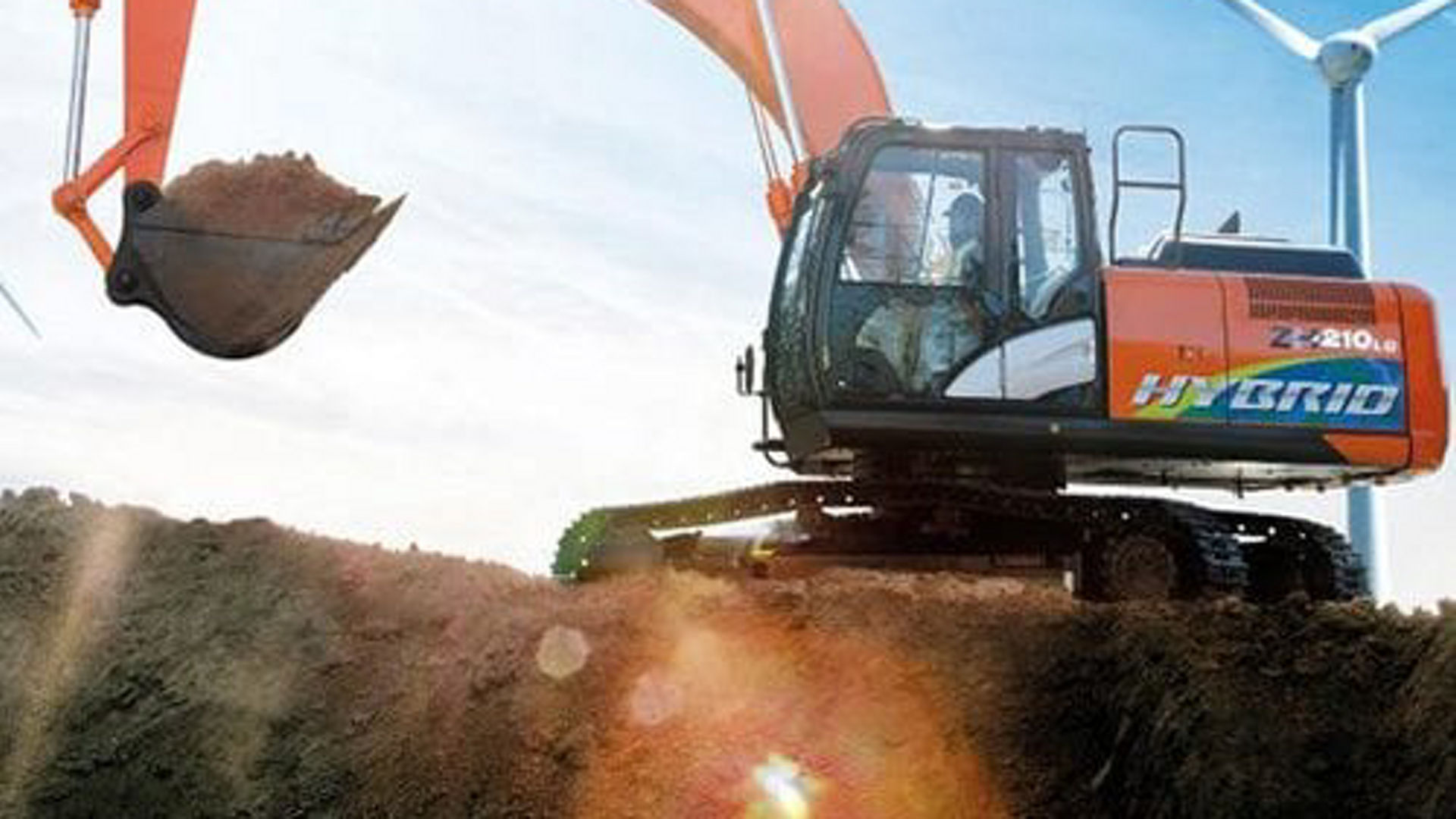 The new Hitachi ZH210-6 Hybrid Hydraulic Excavator Unveiled