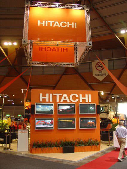 Hitachi Plasma Monitors grabbed everyone’s attention.