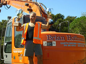 Loyal Hitachi excavator owner, Brian Hoffman, has won the national excavator drivers championship finals.
