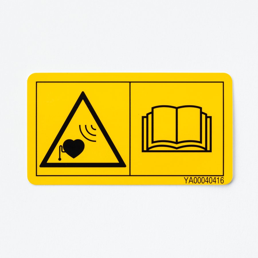 Hitachi part YA00040416, SAFETY-SIGN