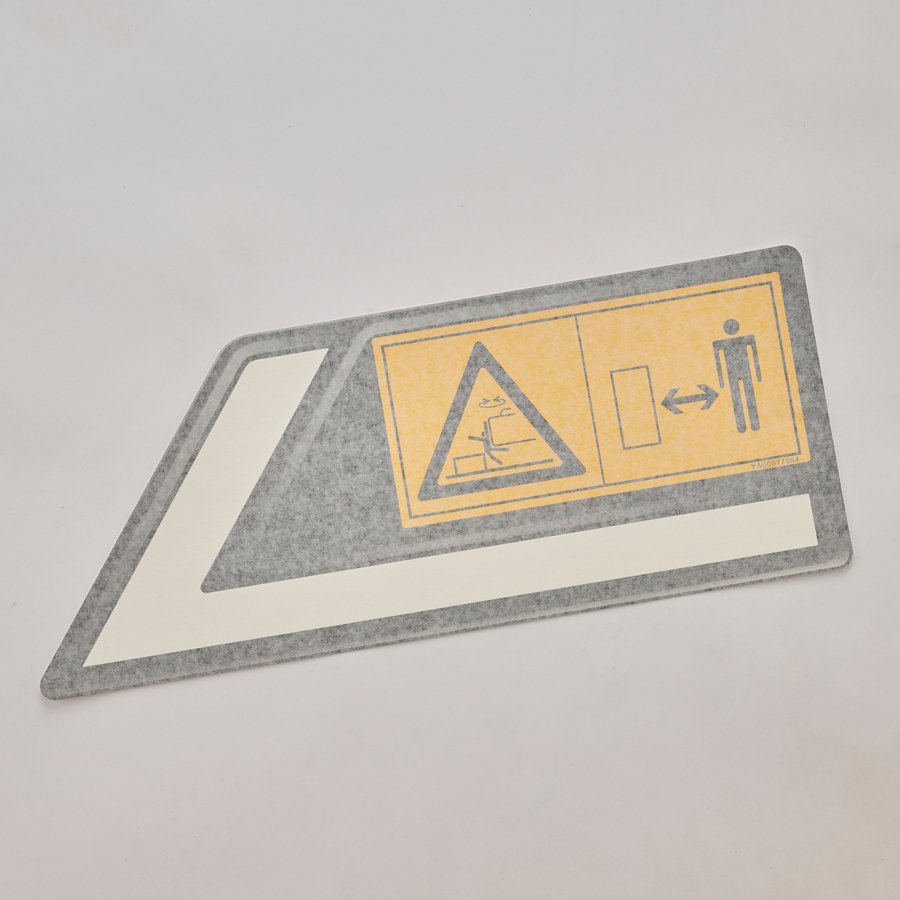 Hitachi part YA00077054, SAFETY-SIGN
