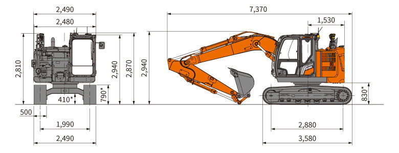 HITACHI 7キロ 2019年式 New Hitachi ZX350LCN-7: where performance, comfort, and technology