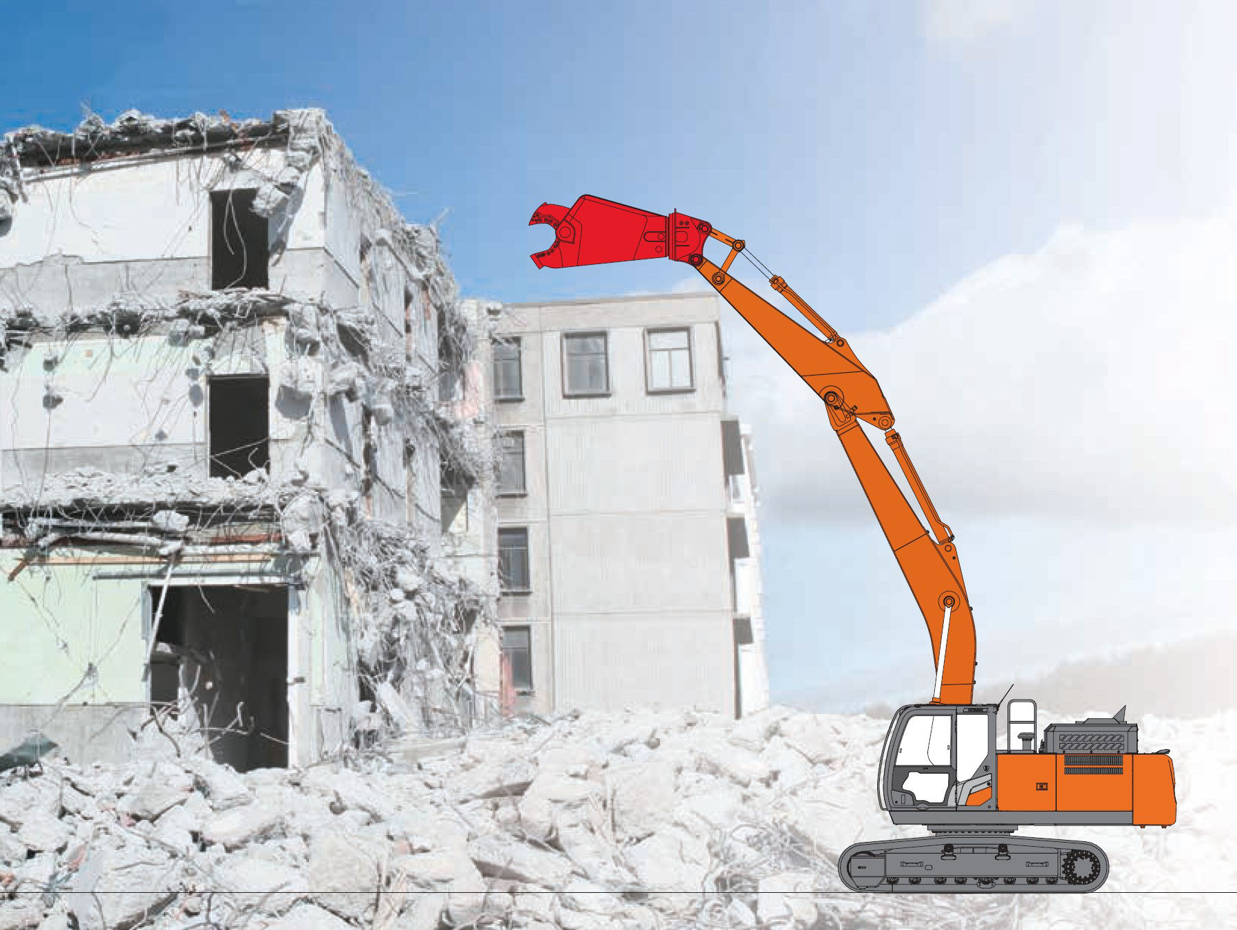 ZX250-300-350-7 STRAIGHT BOOM Demolition - HitachiCM Europe