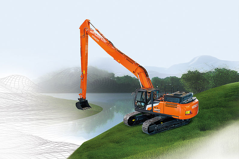 ZX300-7 SLF Super Long Front graafmachines - Hitachi CM Nederland