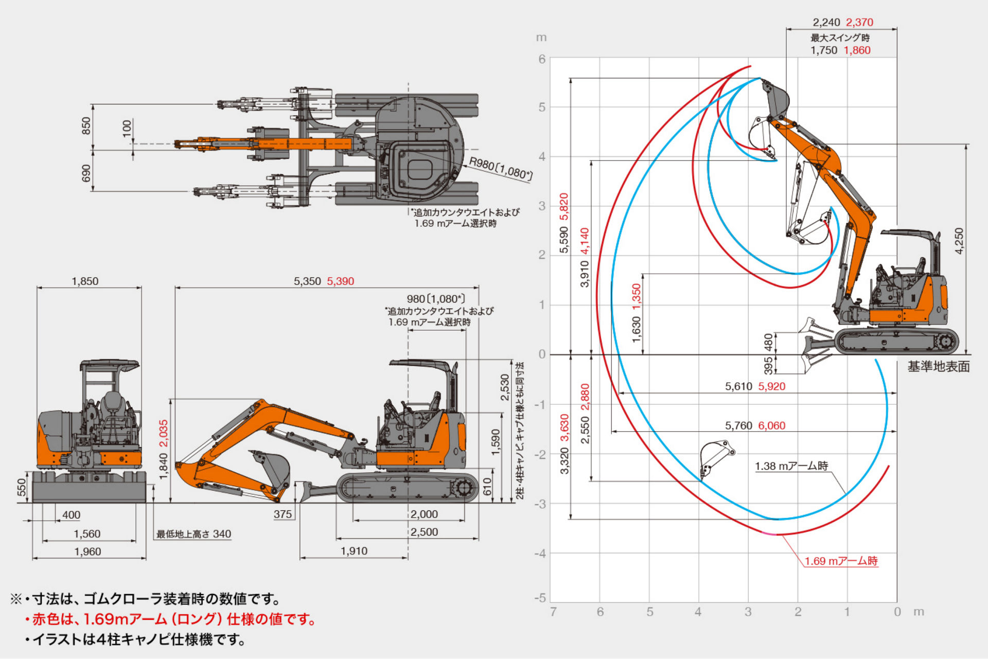 ZX40U-5B 性能 - 日立建機日本