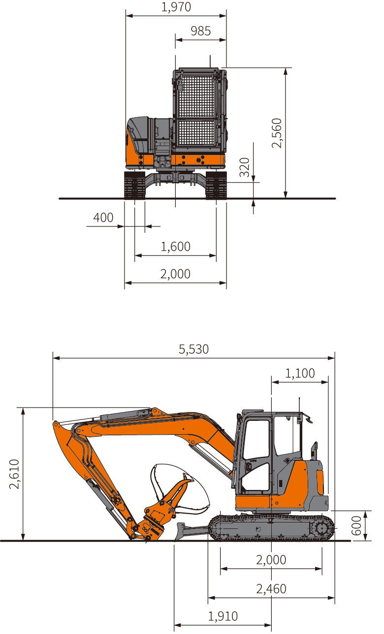 室外機 ZX55UR-5B - 日立建機日本