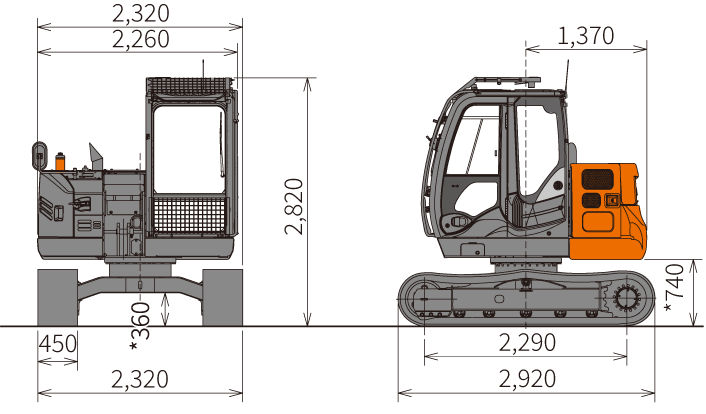 LOST 5'8 ショート ZX75US-5B - 日立建機日本