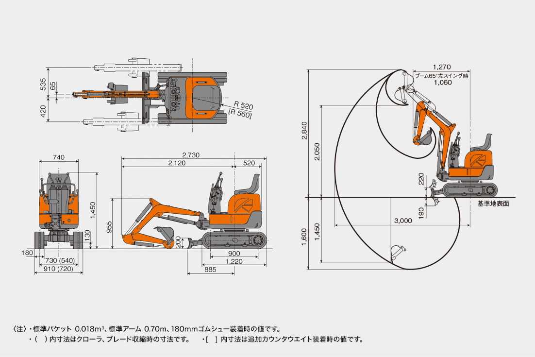 ZX8U-2 性能 - 日立建機日本