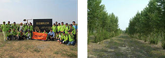 Greening activities for “HCM Forests” in the Horqin desert