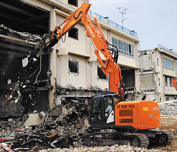 Site of demolition 