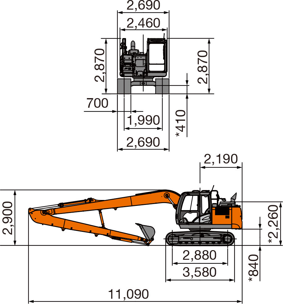 その他 DIMENSIONS ZX120-6 - 日立建機日本